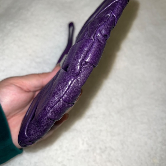 Dior Purple Pleated Plisse Wristlet *Authentic - Picture 5 of 7